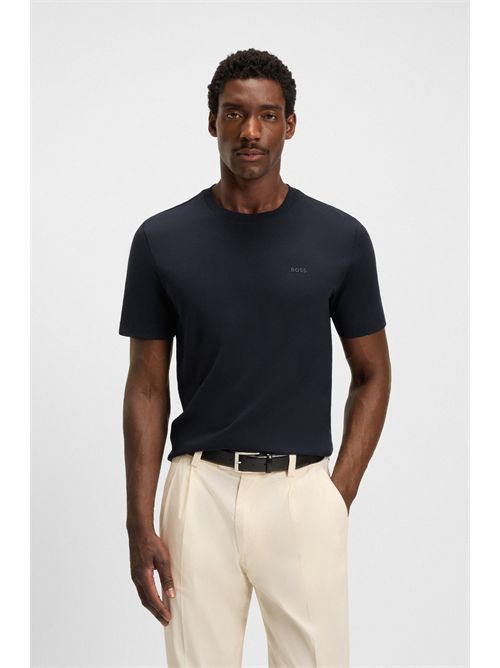T-shirt in jersey di cotone con logo